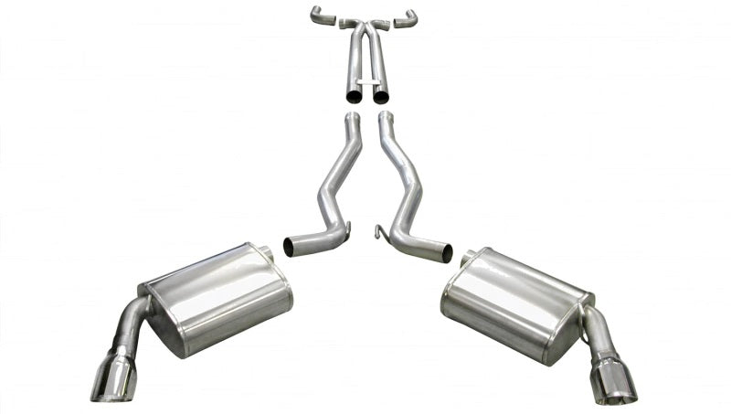 CORSA Performance 14954 Corsa 2010-2013 Chevrolet Camaro Convertible SS 6.2L V8 Manual Polished Sport Cat-Back + XO Exhaust