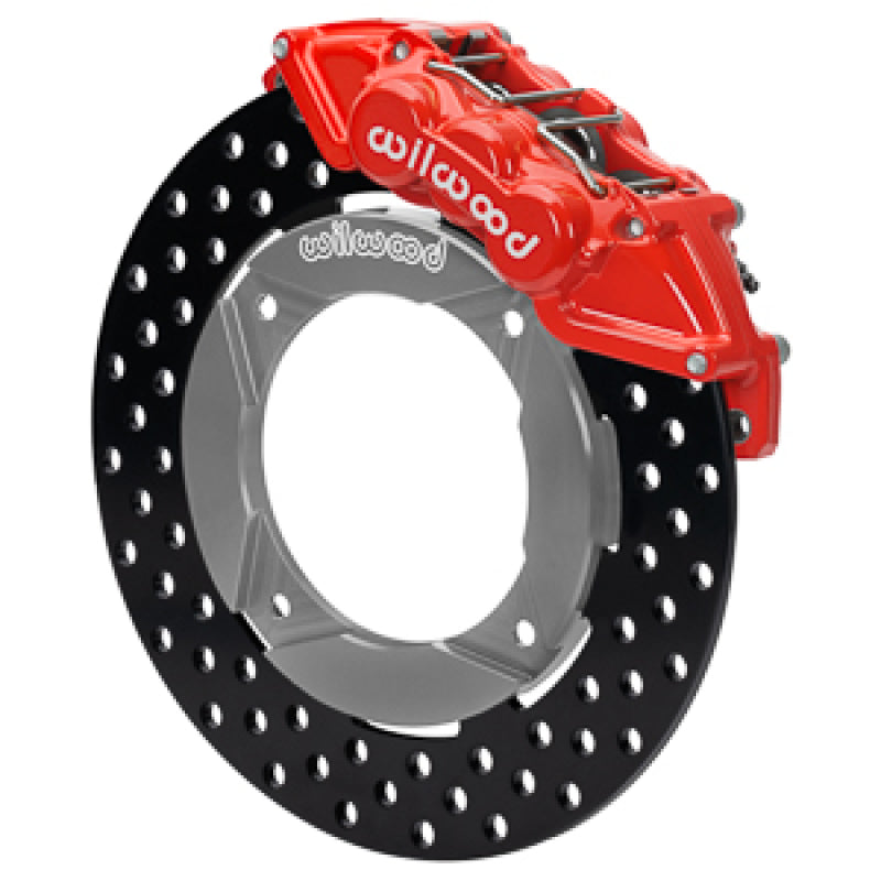 Wilwood 140-16632-DR 2014+ Polaris RZR XP 1000 Front Kit 11.25in Drilled - Red