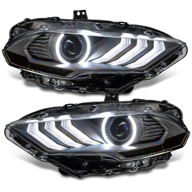 ORACLE Lighting 8204-332 Oracle Lighting 18-23 Ford Mustang Dynamic ColorSHIFT LED Headlights - Black Series SEE WARRANTY