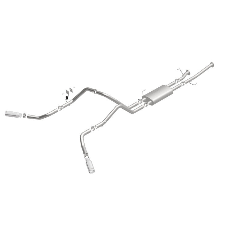 Magnaflow 19232 MagnaFlow Cat-Back 10-15 Toyota Tundra SC LB / CC SB 4.6L/5.7L V8 SS 2.5 Dual Split Rear 4in Tip