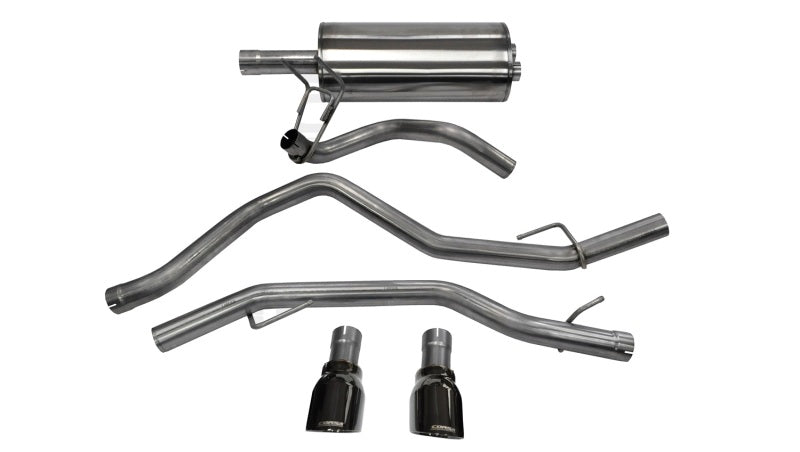 CORSA Performance 14405BLK Corsa 09-18 Dodge RAM 1500 4.7L/5.7L V8 Quad/Crew Cab/Short Bed Black Dual Rear Exit Cat-Back Exhaus