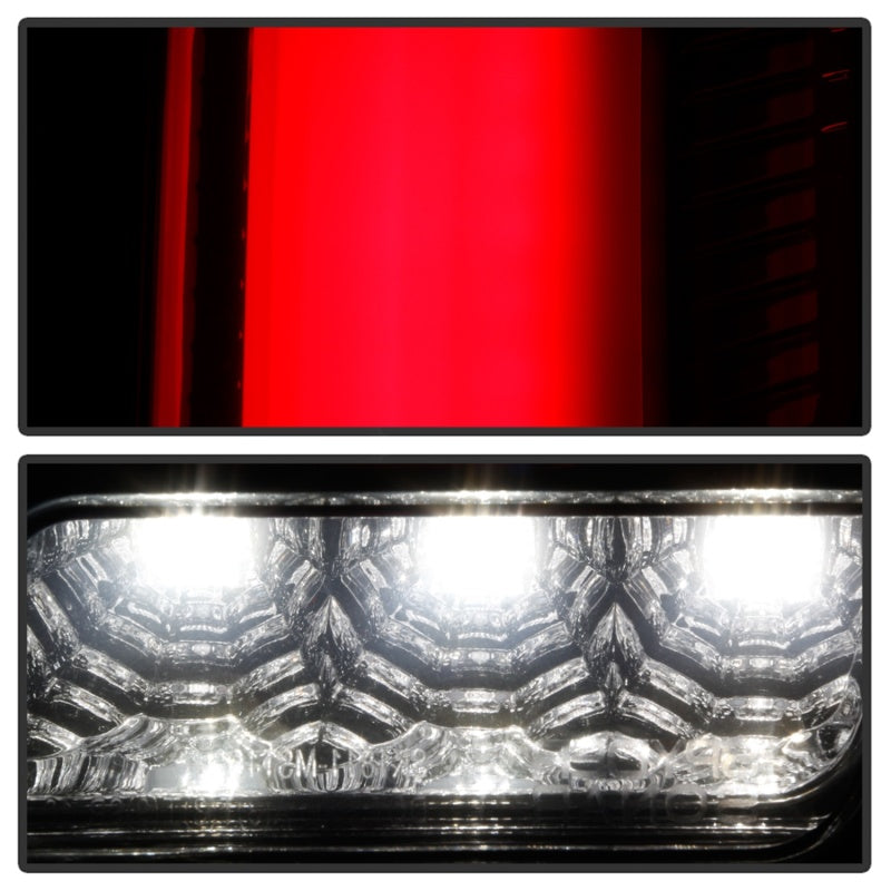 SPYDER 5085115 Spyder 10-12 Ford Mustang Light Bar Seq Turn Signal LED Tail Lights - Smoke ALT-YD-FM10-LED-SM