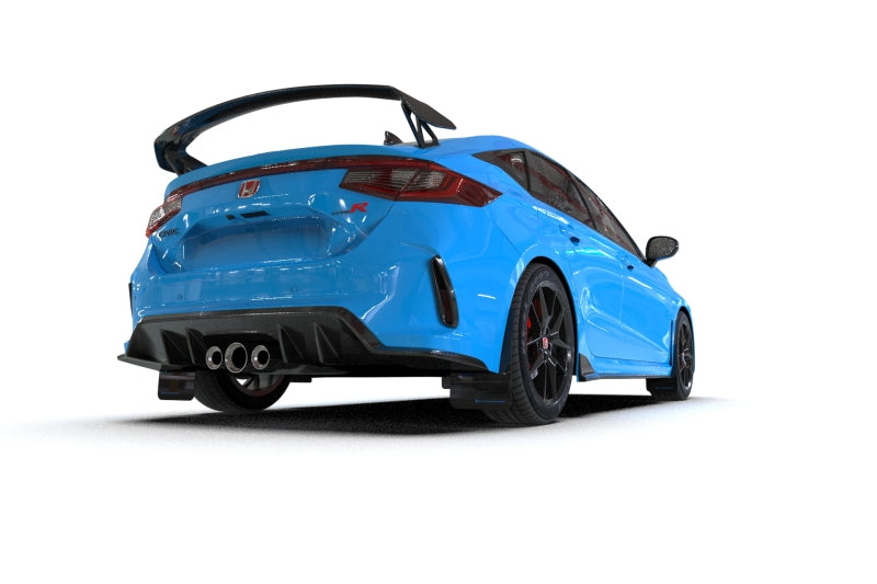 Rally Armor MF97-UR-BLK-WH 2023+ Honda Civic Type R Black Mud Flap White Logo