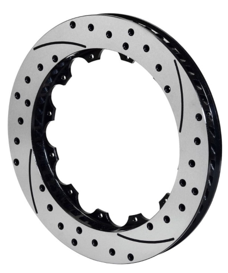 Wilwood 160-8397-BK Rotor-SV-SRP 72 Iron-LH-BLK-Drill 14.00 x 1.25 - 12 on 8.75in