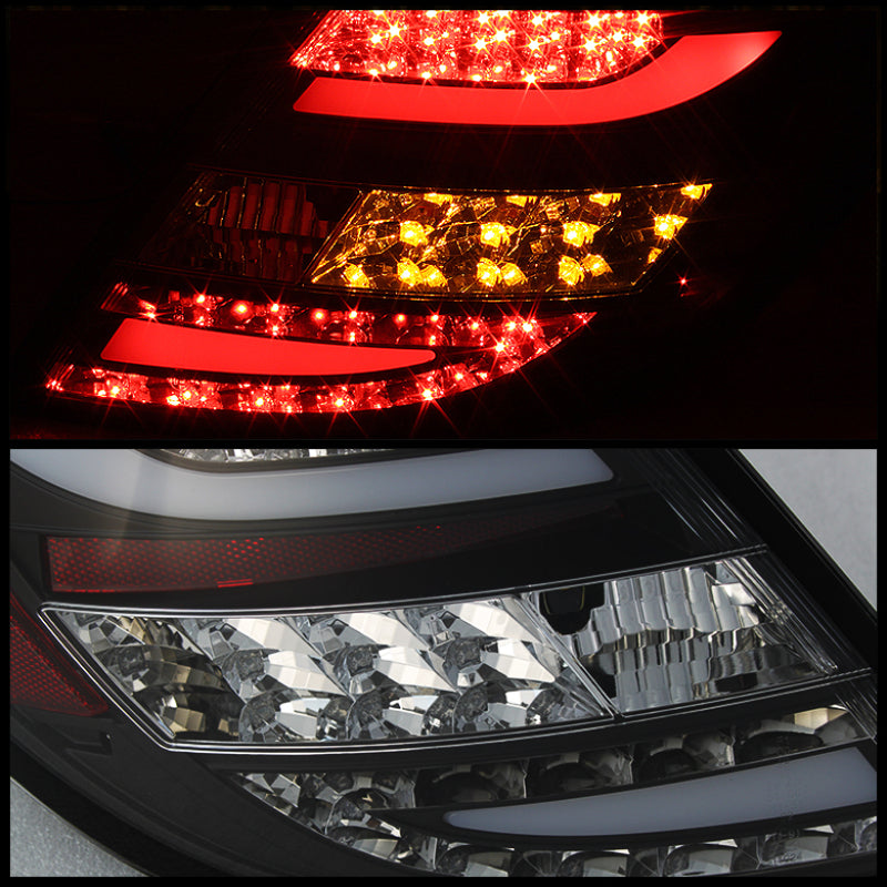 SPYDER 5072733 Spyder Mercedes Benz W204 C-CLASS 11-14 LED Tail Lights - Blk ALT-YD-MBZC11-LED-BK