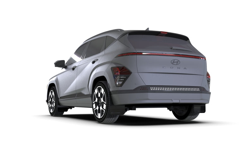 Rally Armor MF113-UR-BLK-GRY 2024 Hyundai Kona EV Black UR Mud Flap w/ Grey Logo