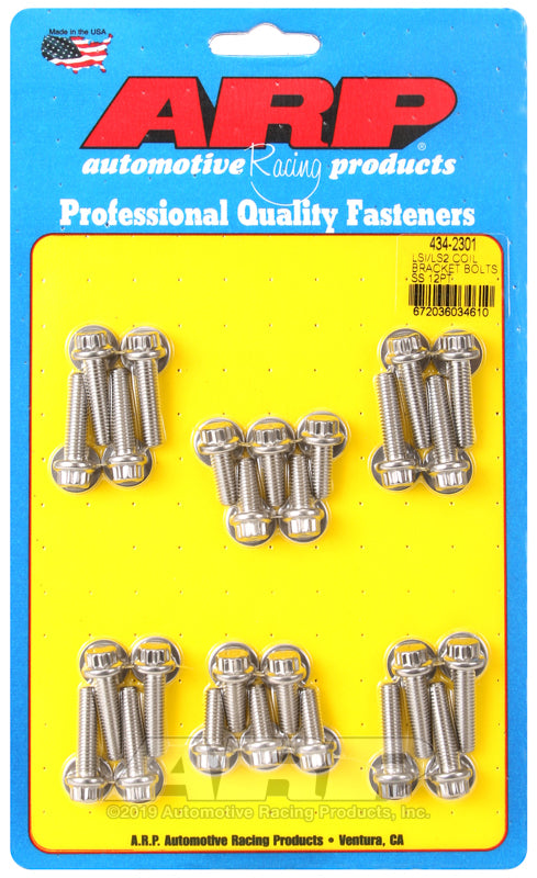 ARP 434-2301 LS1 LS2 SS 12pt Coil Bracket Bolt Kit