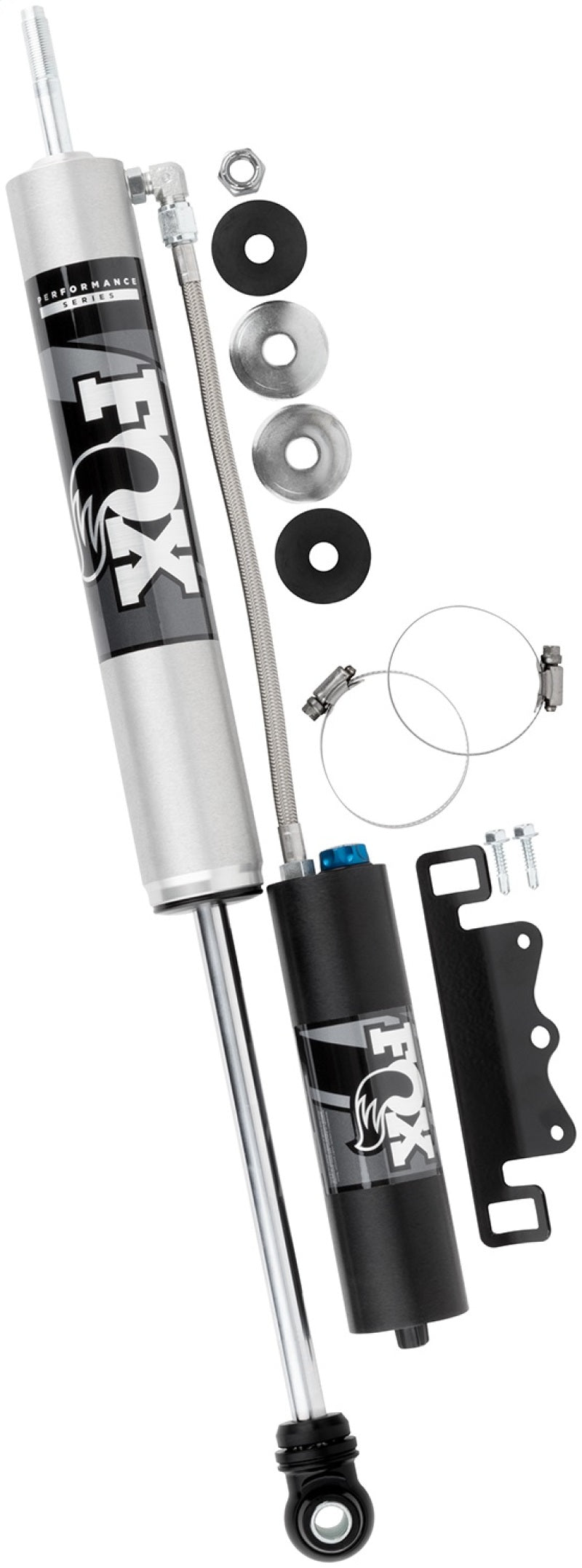 FOX 985-26-162 Fox 2005+ Ford Super Duty 2.0 Perf Series 9.6in Smooth Body Remote Res. Front Shock - CD Adj