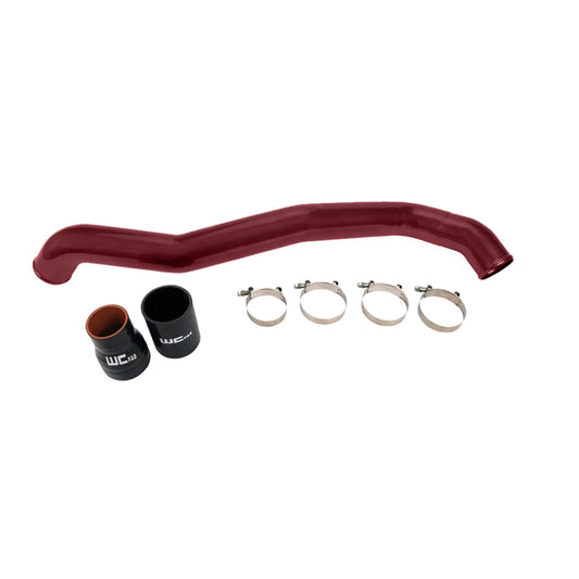 Wehrli WCF100353-RED 11-16 Chevrolet 6.6L LML Duramax Driver Side 3in Intercooler Pipe - WCFab Red