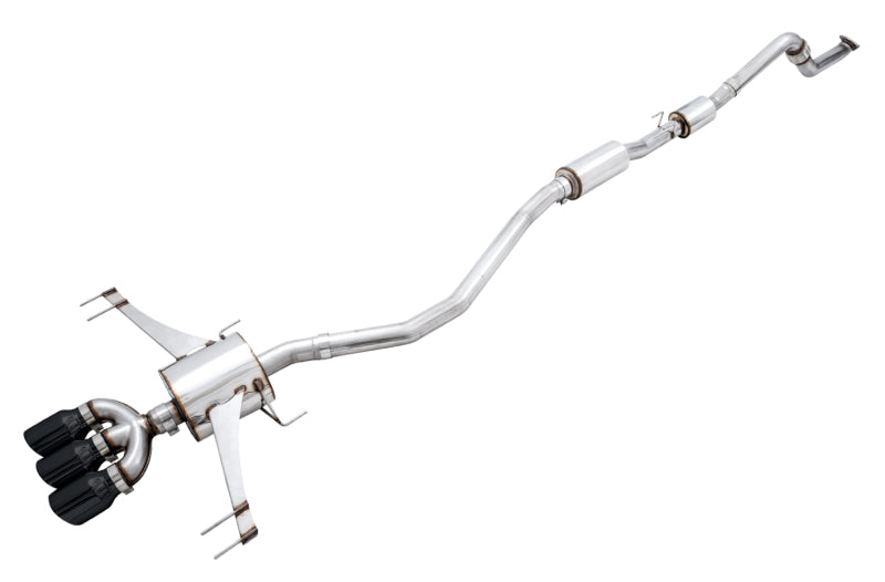 AWE Tuning 3015-43000 2017+ Honda Civic Type R Touring Edition Exhaust w/Front & Mid Pipe - Diamond Blk Tips