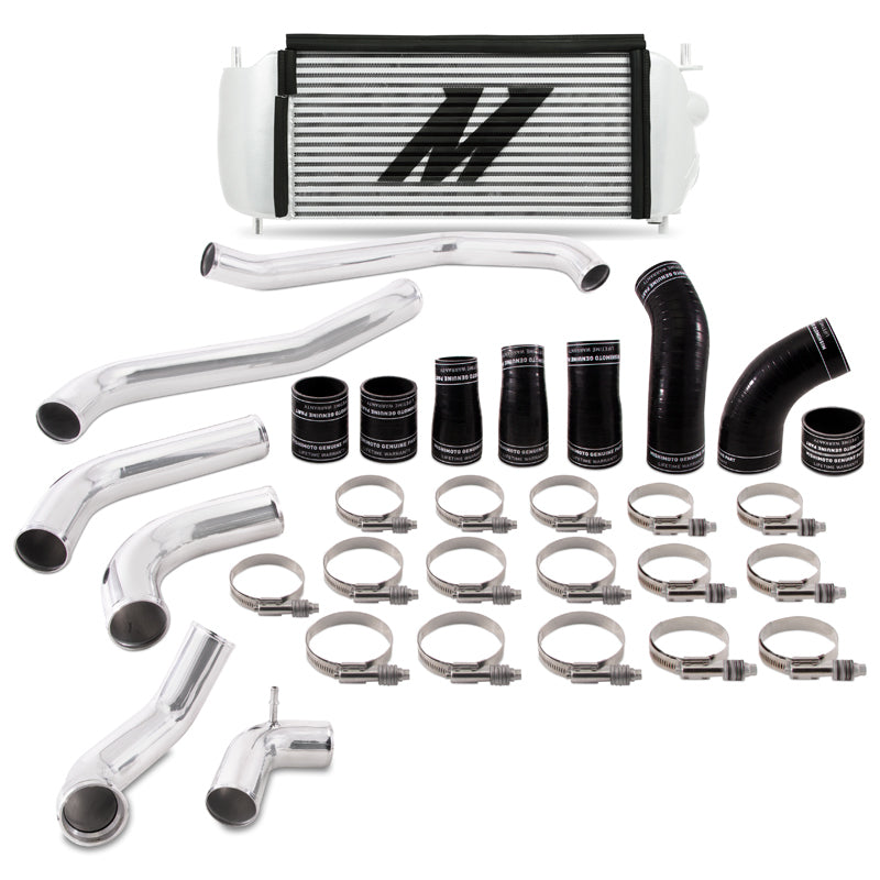 Mishimoto MMINT-F35T-17KPSL 2017+ Ford F150 3.5L EcoBoost Performance Intercooler Kit - Silver Cooler Polished Pipes
