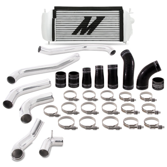 Mishimoto MMINT-F35T-17KPSL 2017+ Ford F150 3.5L EcoBoost Performance Intercooler Kit - Silver Cooler Polished Pipes