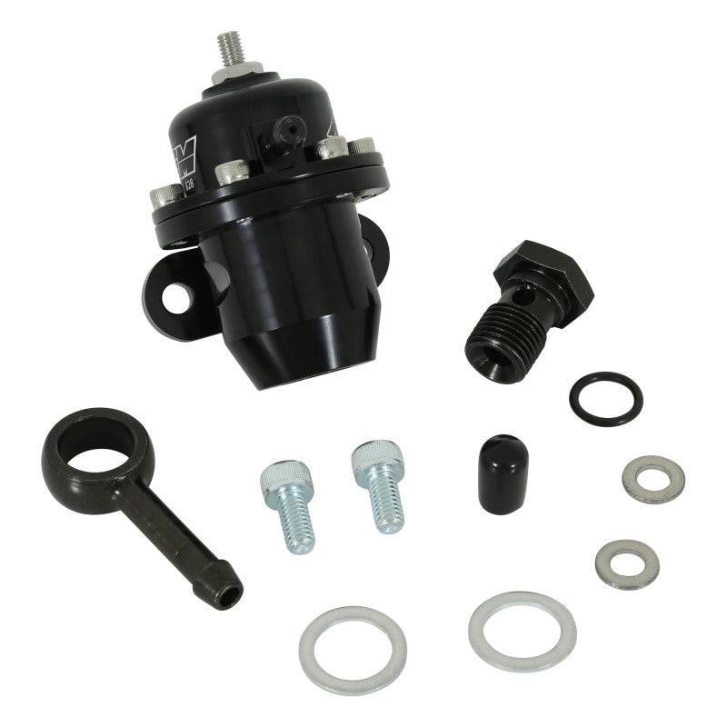 AEM 25-303BK 86-93 Acura / 95-98 TL / 88-91 Civic/CRX / 92-01 Prelude Black Adjustable Fuel Pressure Regulato