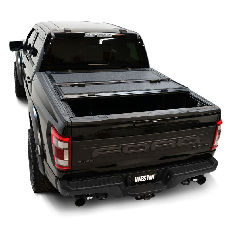 Westin 19-46355 15-25 Ford F-150 5ft. 7in. Bed Hard Tri-Fold Tonneau Cover - Black