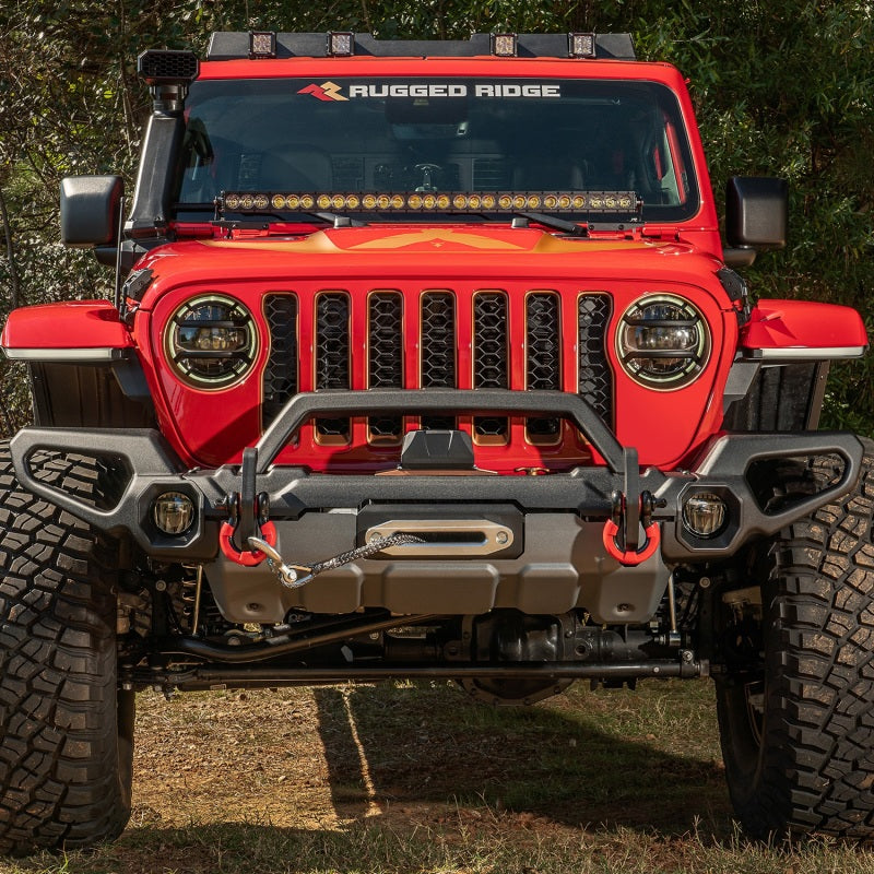 Rugged Ridge 11549.55 Venator Front Bumper Overrider 18-19 JL