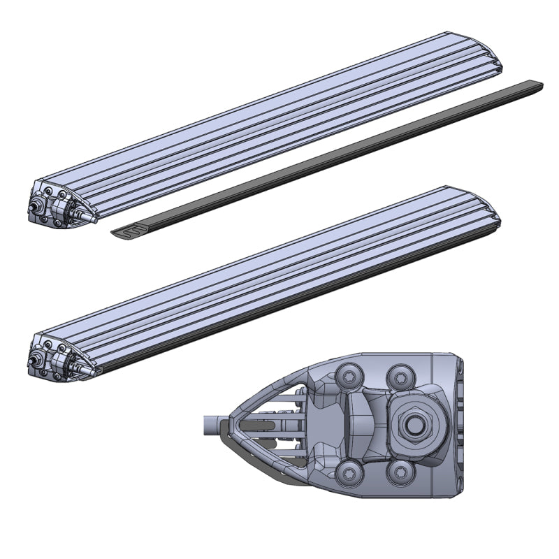 Rigid Industries 46726 2021 Ford Bronco Roof Rack Light Kit (Incl. SR spot/flood Combo Bar)