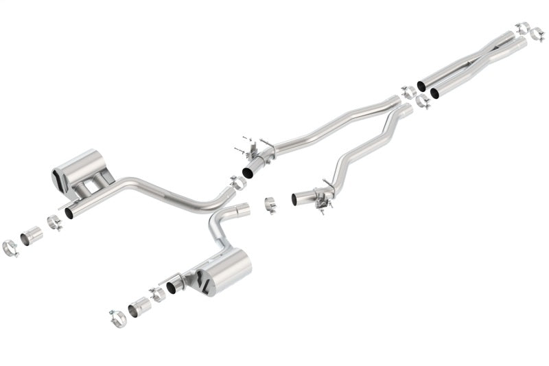 Borla 140672 15-16 Dodge Charger SRT 392 6.4L No Tip Single Split Rear Exit ATAK w/ Valves Exhaust