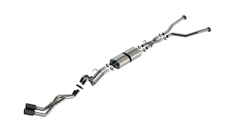 Borla 140940CFBA 22-24 Toyota Tundra 3.4L V6 (Inc. Hyb.) Ext. Cab/STD Bed/145.7in WB ATAK Cat-Back - Carbon