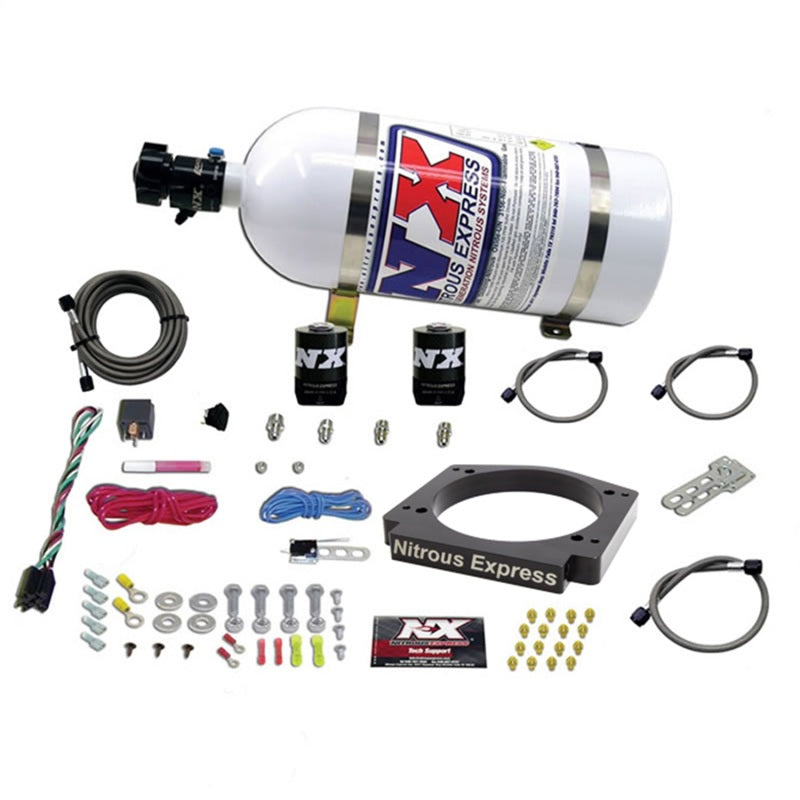 Nitrous Express 20917-10 GM LS 112mm Adapter Plate Kit (100-400HP) w/ 10LB Bottle