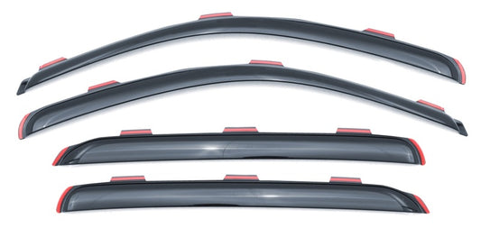 LUND 184977 Lund 2017 Nissan Titan Crew Cab Ventvisor Elite Window Deflectors - Smoke (4 Pc.)