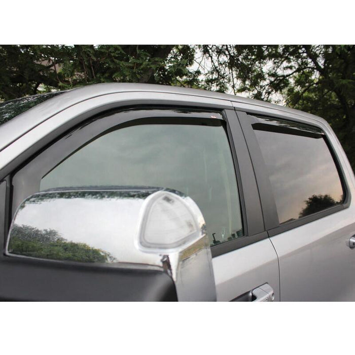 Westin 72-35407 19-22 RAM 1500 Crew Cab(Excl. 19-22 RAM 1500 Classic) In Channel Wind Deflector 4pc - Smoke