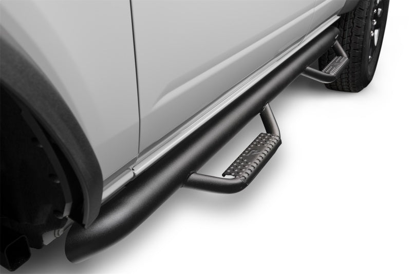 N-Fab F2172B-TX Nerf Step 2021 Ford Bronco (4 Door) - Tex. Black - SRW - 3in