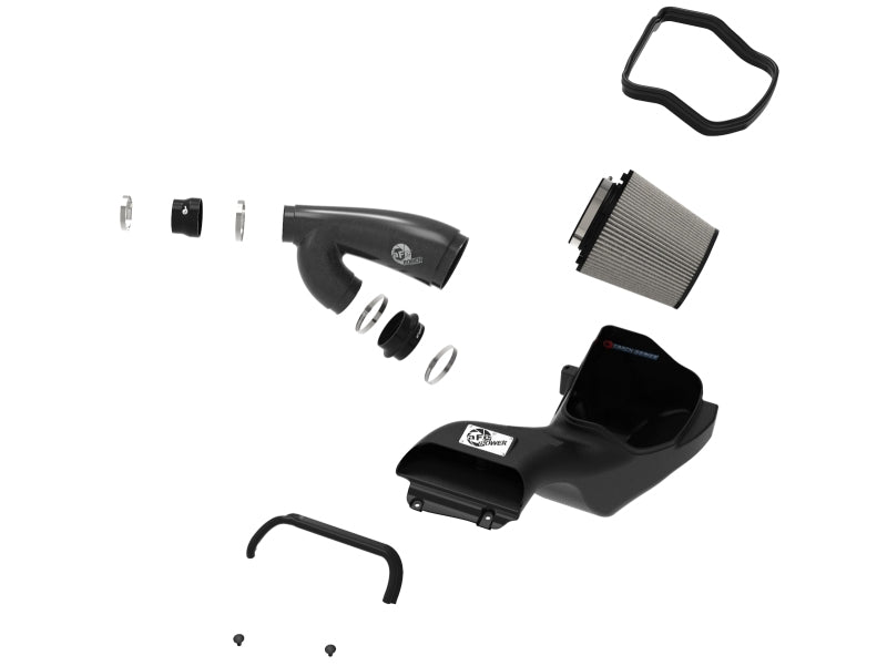 aFe 57-10010D 17-20 Ford F-150/Raptor Track Series Carbon Fiber Cold Air Intake System With Pro DRY S Filters