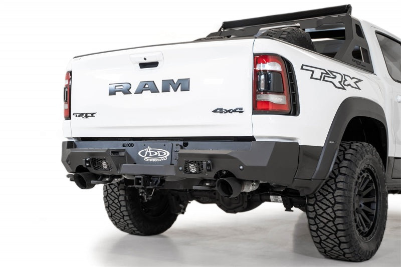 Addictive Desert Designs R620081280103 2021 Dodge RAM 1500 TRX Stealth Fighter Rear Bumper - Hammer Black