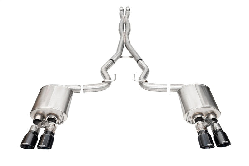 CORSA Performance 21259BLK Corsa 2024-2025 Ford Mustang V8 5.0L 3in Cat-Back Exhaust System w/ Twin 4in Black Pro-Series Tips