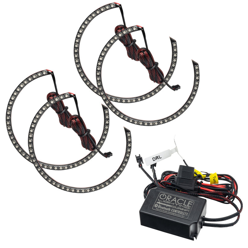 ORACLE Lighting 3990-332 Oracle 15-21 Dodge Challenger Dynamic Surface Mount Headlight Halo Kit - - Dynamic SEE WARRANTY