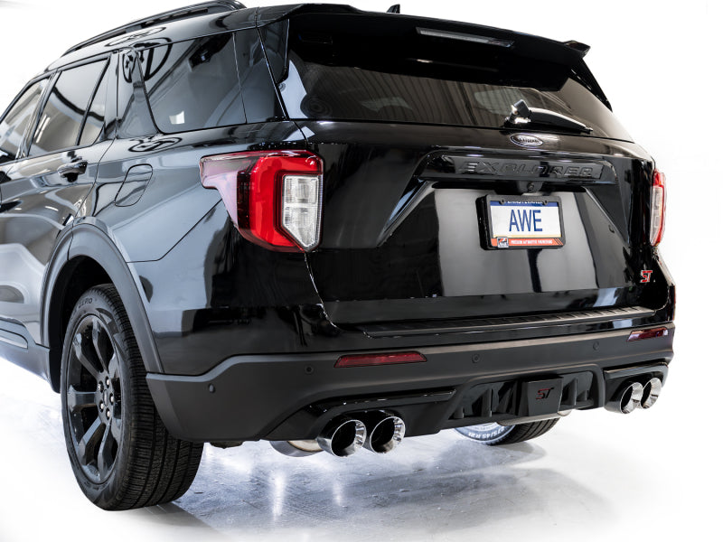 AWE Tuning 3015-42625 2020+ Ford Explorer ST Touring Edition Exhaust w/ Chrome Silver Tips