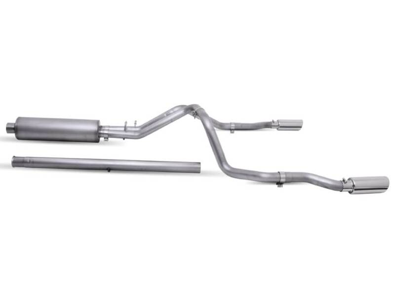 Gibson 65713 20-22 Silverado/GMC Sierra 2500 HD 6.6L Crew Cab (Long Bed) Cat-Back Dual Split Exhaust