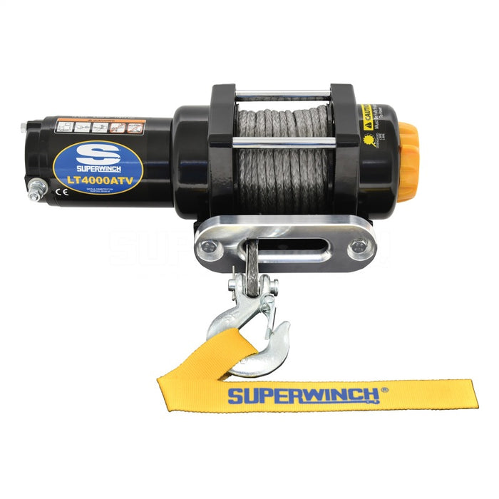 Superwinch 1140230 4000 LBS 12V DC 3/16in x 50ft Synthetic Rope LT4000 Winch
