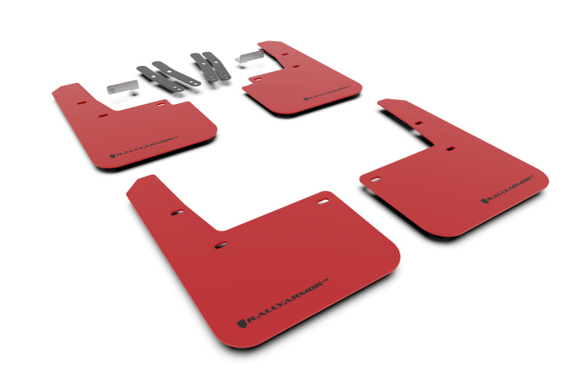 Rally Armor MF63-UR-RD/BLK 18-23 Hyundai Kona Red UR Mud Flap Black Logo