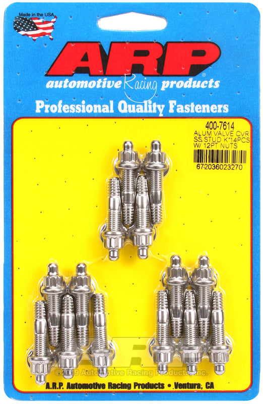 Arp ARP400-7614 S/S Valve Cover Stud Kit 12pt. (14)