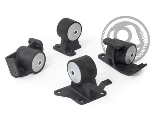Innovative Mounts 69950-85A Innovative 90-99 Toyota MR2 5S/3S Black Steel Mounts 85A Bushings