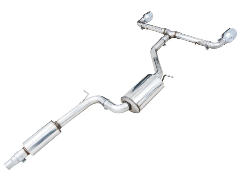 AWE Tuning 3015-32658 AWE 2022 VW GTI MK8 Touring Edition Exhaust - Chrome Silver Tips