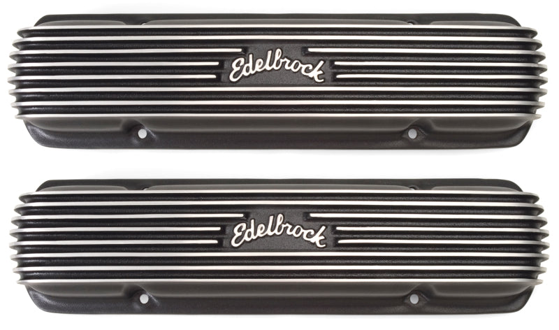 Edelbrock EDE41303 Pontiac Classic Series V/C's - Black Finish