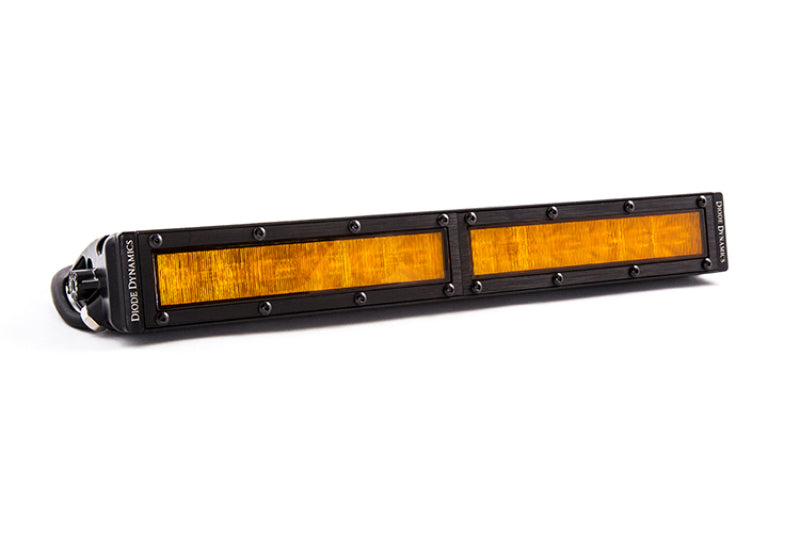 Diode Dynamics DD5045S 12 In LED Light Bar Single Row Straight - Amber Wide Each Stage Series
