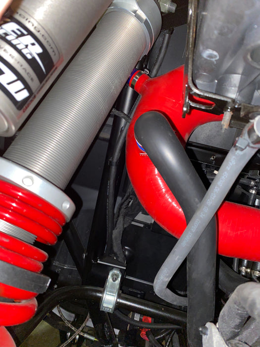 Mishimoto MMHOSE-RZR-16AIRD 2016+ Polaris RZR XP Turbo Silicone Intake J-Tube - Red