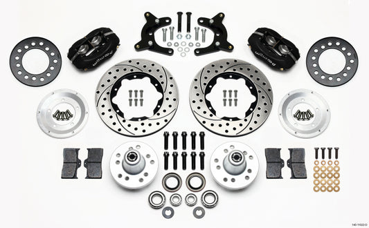 Wilwood WIL140-11022-D HD Front Brake Kit 62-72 A Body Drum Spindle