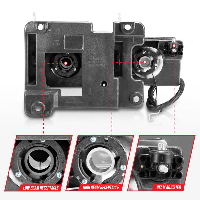 ANZO 111499 ANZ Crystal Headlights