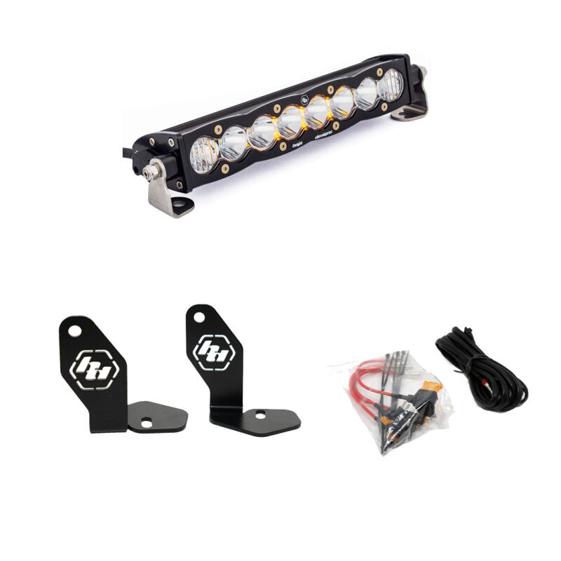Baja Designs 448101 22-23 Polaris RZR Pro R S8 10in Hood Mount Kit - Clear