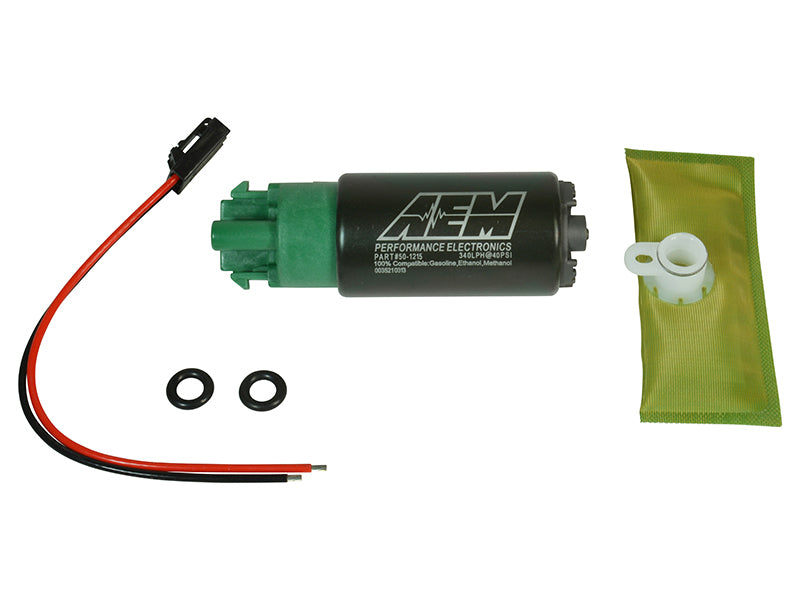 AEM 50-1215 340LPH 65mm Fuel Pump Kit w/ Mounting Hooks - Ethanol Compatible