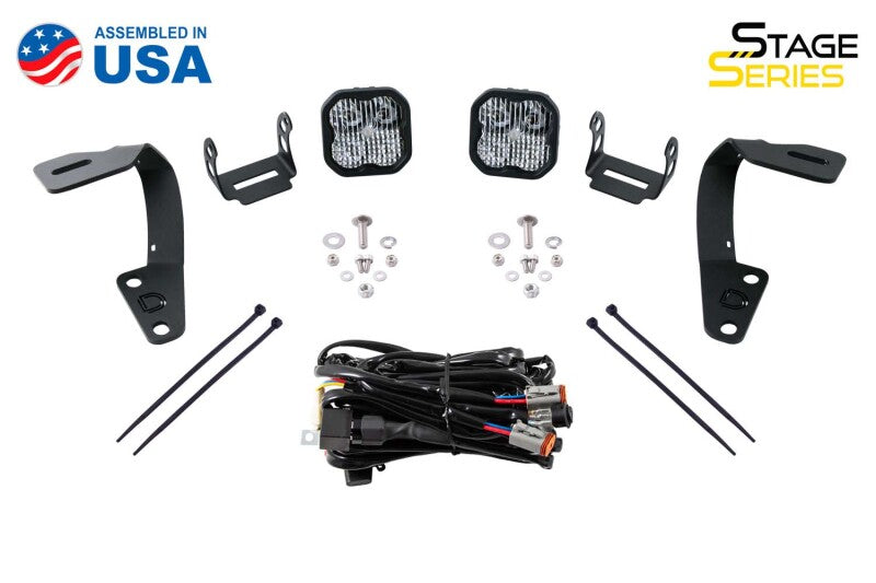 Diode Dynamics DD6749 10-21 Toyota 4Runner SS3 LED Ditch Light Kit - Yellow Pro Combo