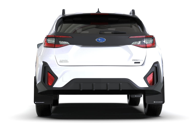 Rally Armor MF106-UR-BLK-NB 24-25 Subaru Crosstrek Black UR Mud Flap Light Blue Logo