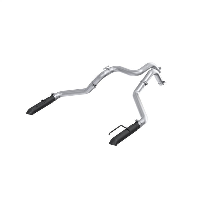 MBRP S5270BLK 24-25 Ford Ranger Raptor 3.0L 3in Dual Rear Turn-Down Axle Back Exhaust - Armor BLK Tips