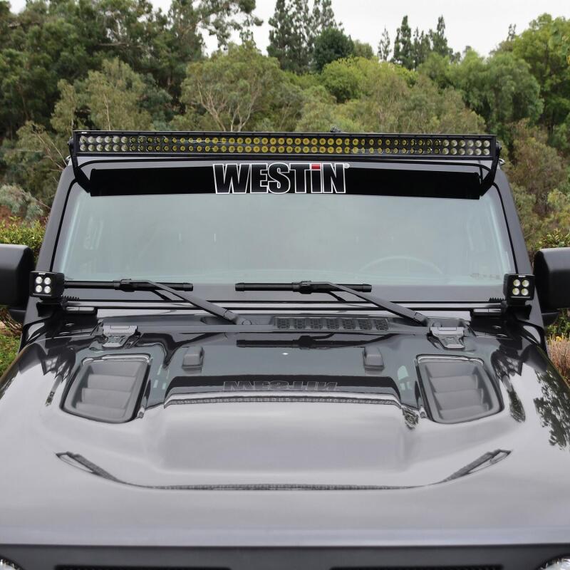 Westin 62-41085 18-19 Jeep Wrangler Pillar LED Light Mount - Black
