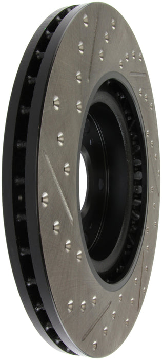 Stoptech 127.40057L StopTech 02-06 Acura RSX Type S / 06-09 Honda Civic Si Slotted & Drilled Left Front Rotor