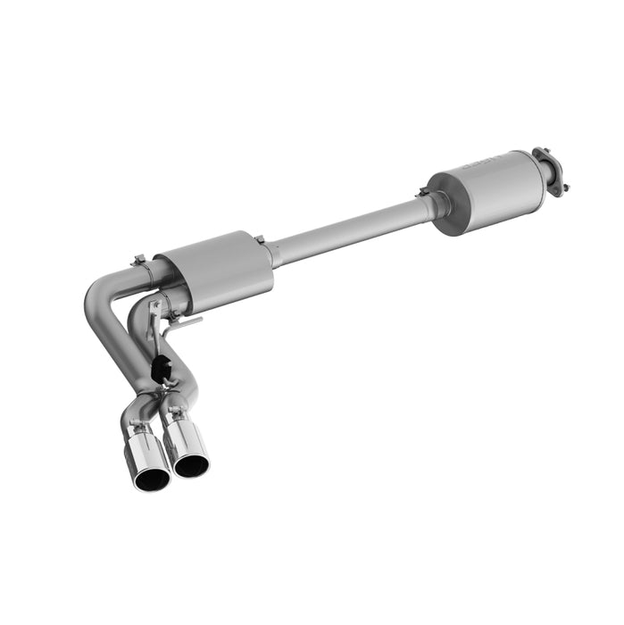 MBRP S5262304 15-20 Ford F150 T304 Pre-Axle 4in OD Tips Dual Outlet 3in Cat Back Exhaust